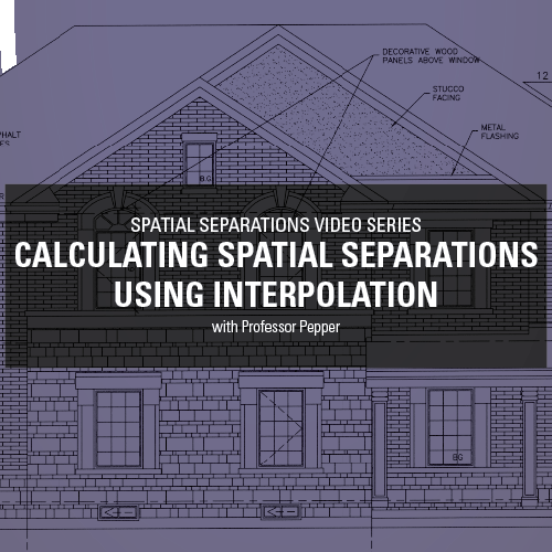 Calculating Spatial Separations Using Interpolation
