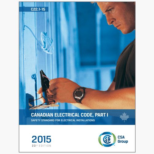 Canadian electrical code, part I (23rd edition), safety standard for electrical installations