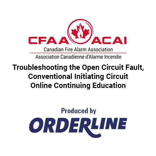 Troubleshooting the Open Circuit Fault, Conventional Initiating Circuit