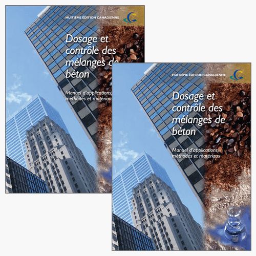 Dosage et Controle des melanges de beton – 8e canadienne Softcover and Online PDF Pack