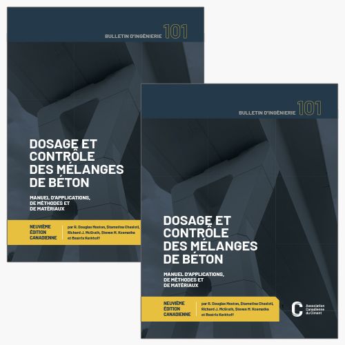 Dosage et contrôle des mélanges de béton, 9e édition livre broché et pack en ligne