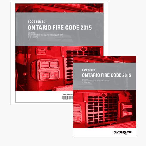 Ontario Fire Code 2015 By Orderline