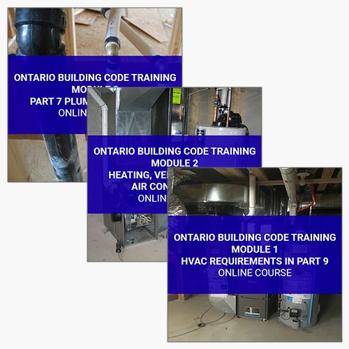 Ontario Building Code Training - HVAC and Plumbing Systems Pack