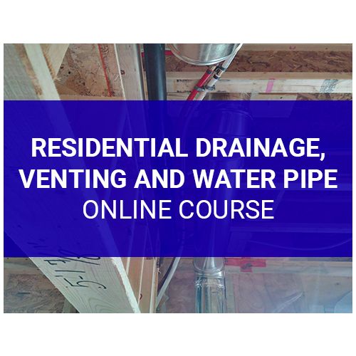 Residential Drainage, Venting and Waterpipe