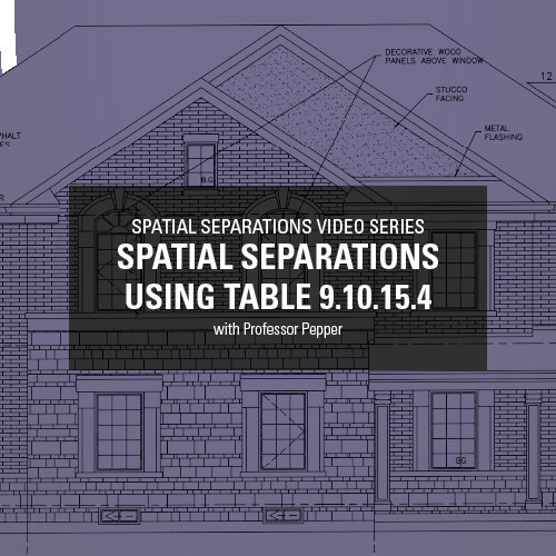 Spatial Separations Using Table 9.10.15.4.
