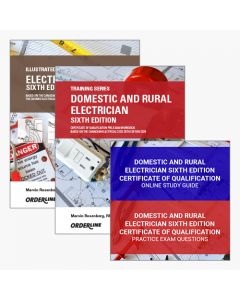 Domestic and Rural Electrician Sixth Edition Certificate of Qualification Pre-Exam Prep Complete Pack