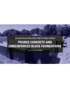 Poured Concrete and Unreinforced Block Foundations